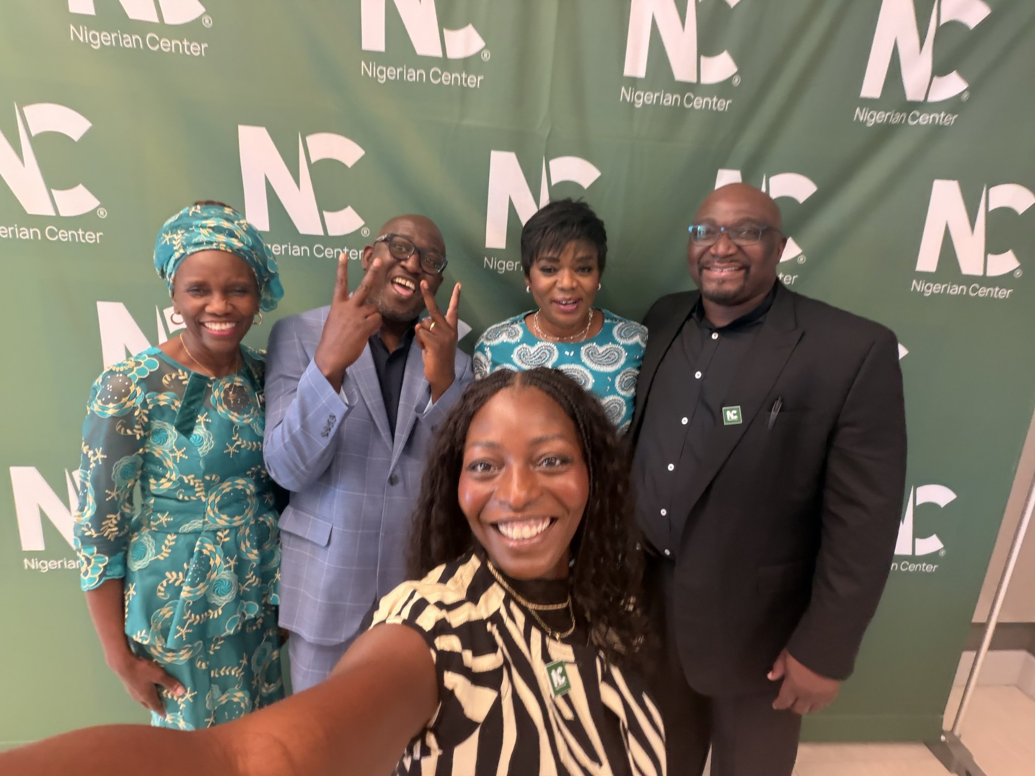 Selfie style photo with Dr O. and Other guests at the press conference.